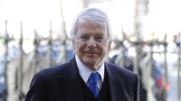 Britain's former Prime Minister John Major arrives to attend a service of thanksgiving for the life and work of Peter Carrington at Westminster Abbey in London, Thursday, Jan. 31, 2019 - Sputnik International
