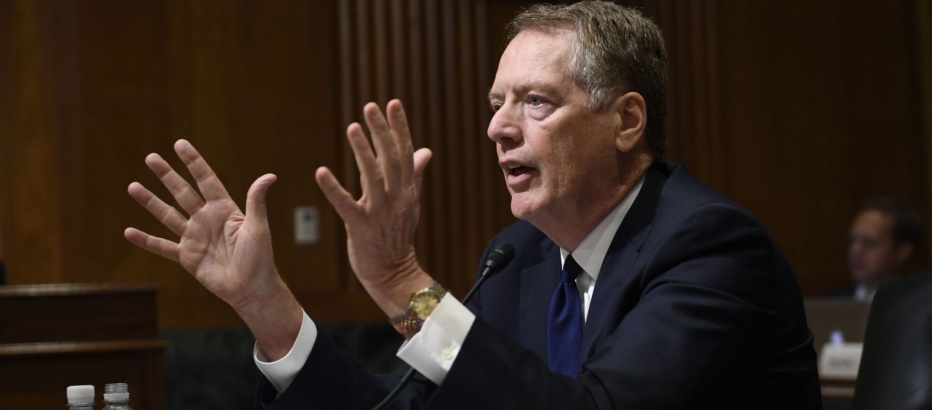 United States Trade Representative Robert Lighthizer testifies before the Senate Finance Committee on Capitol Hill in Washington, Tuesday, June 18, 2019 - Sputnik International, 1920, 18.09.2019