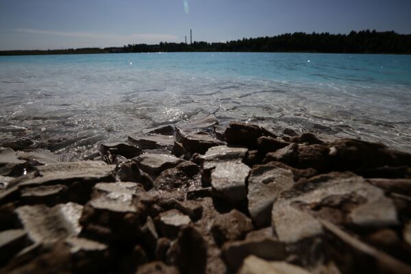 A view of a lake near an energy plant's ash dump site in Novosibirsk, Russia. - Sputnik International