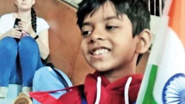 Aronyatesh Ganguly 8-year-old cancer survivor bags gold in Moscow - Sputnik International