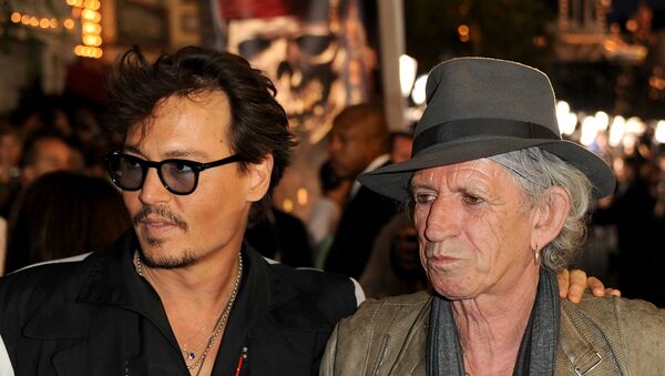 Actor Johnny Depp and actor/musician Keith Richards arrive at premiere of Walt Disney Pictures' Pirates of the Caribbean: On Stranger Tides - Sputnik International