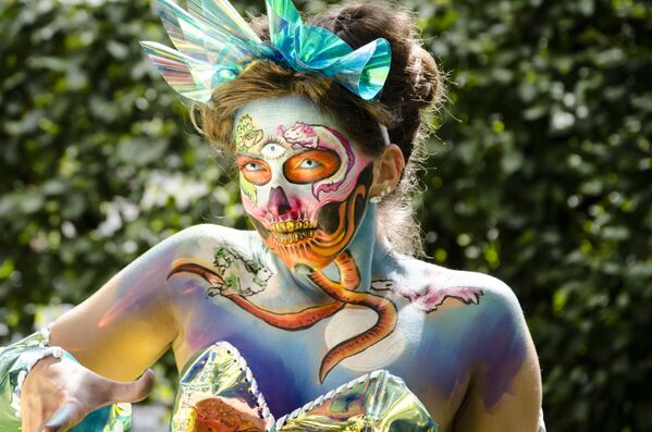 A model at the 2019 World Bodypainting Festival. - Sputnik International