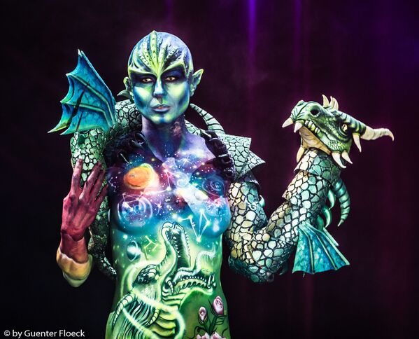 A model at the 2019 World Bodypainting Festival. - Sputnik International