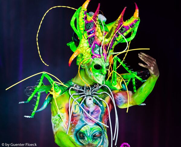 A model at the 2019 World Bodypainting Festival. - Sputnik International