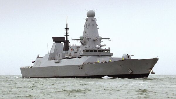 HMS Duncan, a Type 45 Destroyer, which will relieve HMS Montrose in the region as Iran threatens to disrupt shipping. Iran on 12 July 2019 demanded the British navy release an Iranian oil tanker seized off Gibraltar, accusing London of playing a “dangerous game” and threatening retribution - Sputnik International