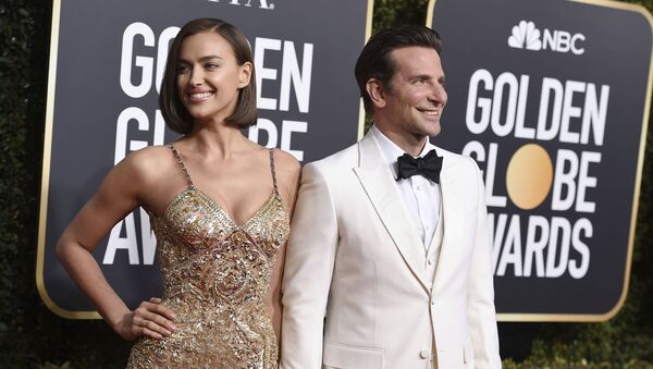 Bradley Cooper, right, and Irina Shayk arrive at the 76th annual Golden Globe Awards at the Beverly Hilton Hotel on Sunday, Jan. 6, 2019, in Beverly Hills, Calif. - Sputnik International