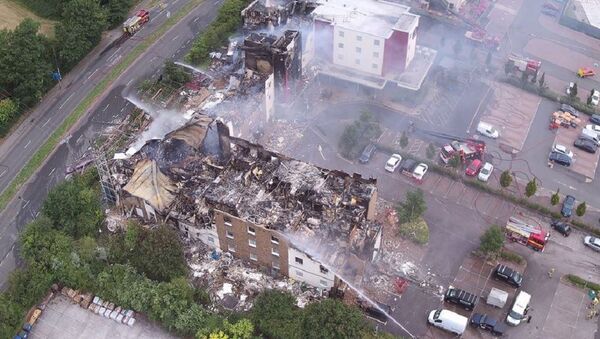 Premier Inn destroyed after huge fire - Sputnik International