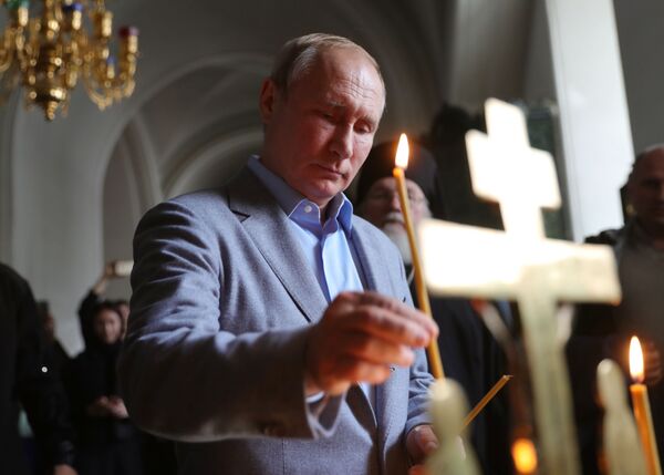 Russian President Vladimir Putin pays visit to Valaam Monastery in Russia's Karelia - Sputnik International