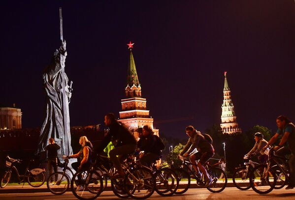 Night bike fest in Moscow - Sputnik International