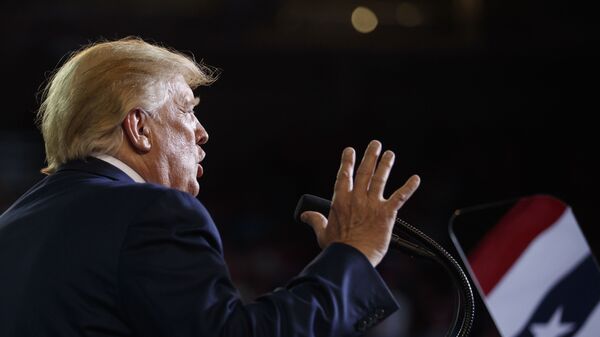 President Donald Trump speaks at a campaign rally at Williams Arena in Greenville, N.C - Sputnik International