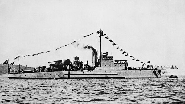 This undated photo provided by the U.S. Navy shows an Eagle class patrol boat built during World War I. It is similar to the USS Eagle PE-56, which exploded and sank off Cape Elizabeth, Maine, on April 23, 1945, killing most of its crew in New England's worst naval disaster during World War II.  - Sputnik International