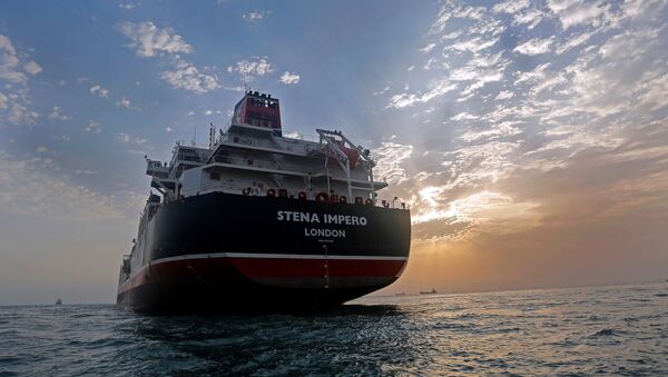 Stena Impero, a British-flagged vessel owned by Stena Bulk, is seen at Bandar Abbas port, July 21, 2019. - Sputnik International