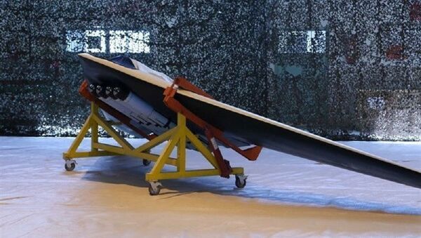 A Saegheh drone which can be equipped with four bombs, in Iran, in this undated handout photo - Sputnik International