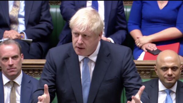 Britain's Prime Minister Boris Johnson speaks at the House of Commons in London, Britain July 25, 2019, in this screen grab taken from video - Sputnik International