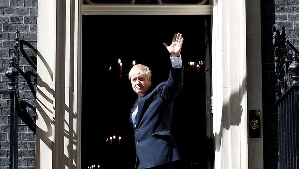 Britain's new Prime Minister, Boris Johnson, enters Downing Street, in London, Britain July 24, 2019 - Sputnik International