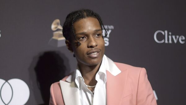 This Feb. 9, 2019 file photo shows A$AP Rocky at Pre-Grammy Gala And Salute To Industry Icons in Beverly Hills, Calif. The American rapper, whose name is Rakim Mayers, was ordered held by a Swedish court Friday, July 5, for two weeks in pre-trial detention while police investigate a fight on Sunday in central Stockholm - Sputnik International