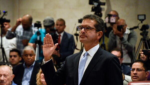 Pedro Pierluisi during a public hearing of the Commission of Government of the House of Representatives in San Juan - Sputnik International