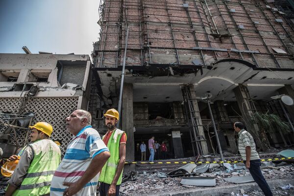 Car Involved in Cairo Deadly Blast Contained Explosives, Belonged to Terrorists - Ministry Car Involved in Cairo Deadly Blast Contained Explosives, Belonged to Terrorists - Ministry - Sputnik International