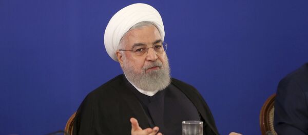 In this photo released by the official website of the office of the Iranian Presidency, President Hassan Rouhani speaks in a meeting with Foreign Minister Mohammad Javad Zarif and the country's senior diplomats in Tehran, Iran, Tuesday, Aug. 6, 2019 - Sputnik International