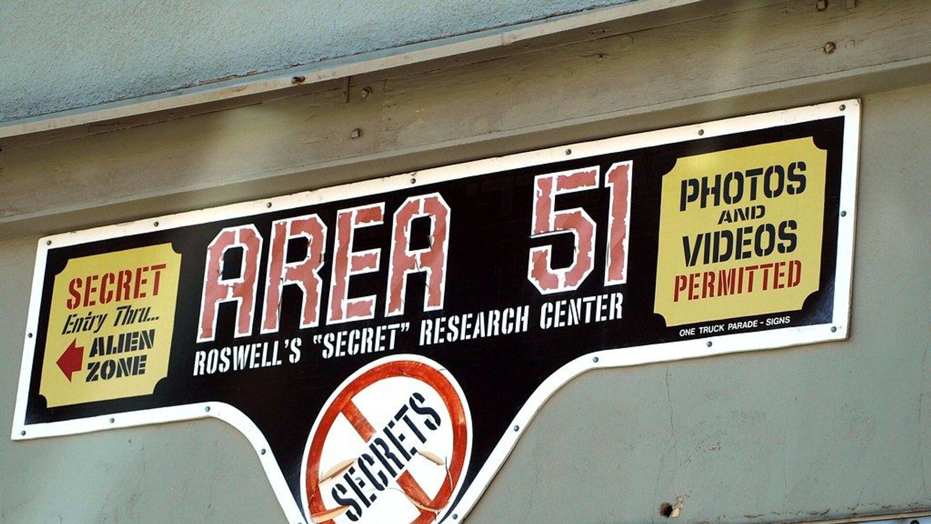 Area 51 sign, Roswell, NM - Sputnik International, 1920, 12.09.2021