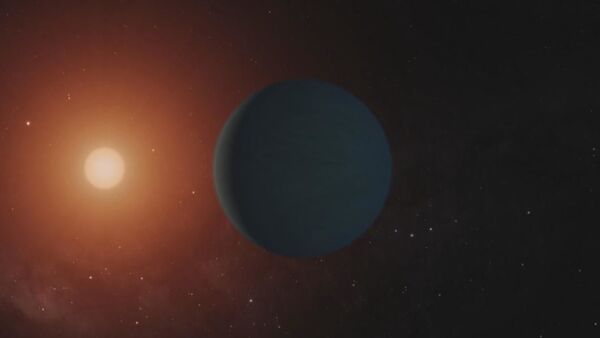 This still from a video shows illustrations of the seven Earth-size planets of TRAPPIST-1, an exoplanet system about 40 light-years away, based on data current as of February 2018. - Sputnik International