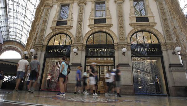 A view of the Versace fashion brand shop at the galleria Vittorio Emanuele II, in Milan, Italy, Thursday, Aug. 1, 2019.  - Sputnik International