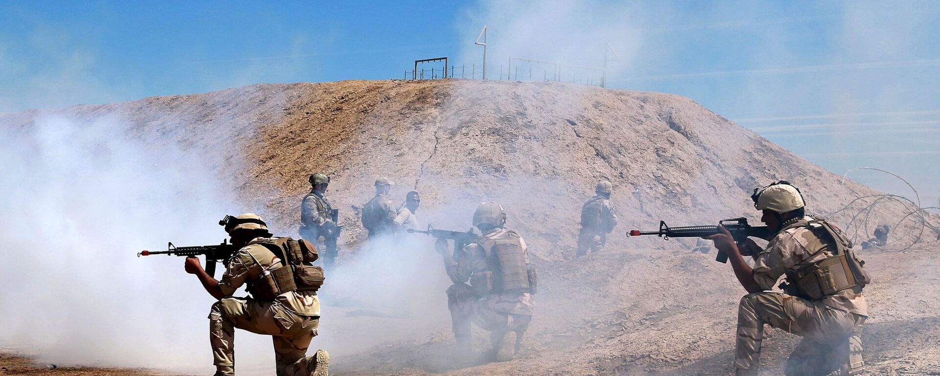 Australian and New Zealand coalition forces participate in a training mission with Iraqi army soldiers at Taji Base, north of Baghdad, Iraq, Wednesday, April 17, 2019. - Sputnik International, 1920, 06.08.2023