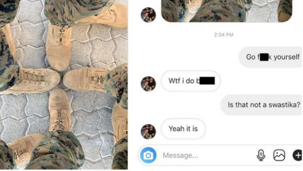 US Marine Who Shared Photo of Boots Arranged in Swastika Demoted in Rank	 - Sputnik International