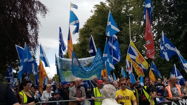 Protest in Aberdeen demanding 2nd Scottish Independence Referendum - Sputnik International