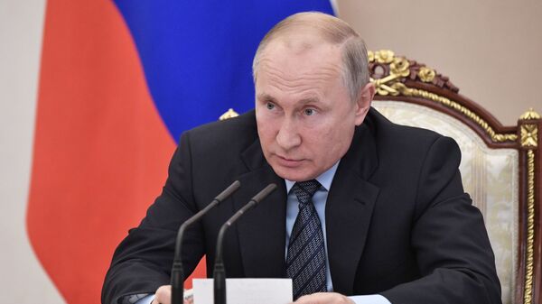 Russian President Vladimir Putin chairs a meeting at the Kremlin in Moscow, Russia, file photo. - Sputnik International