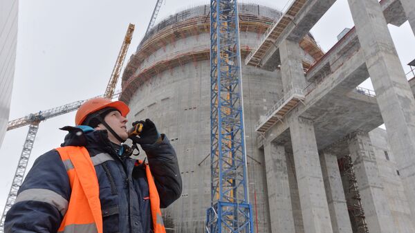 Construction of a nuclear power plant in Astravets, Grodno Region, Belarus - Sputnik International