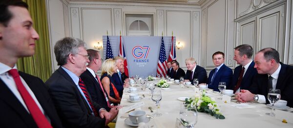 US President Donald Trump and Britain's Prime Minister Boris Johnson  - Sputnik International