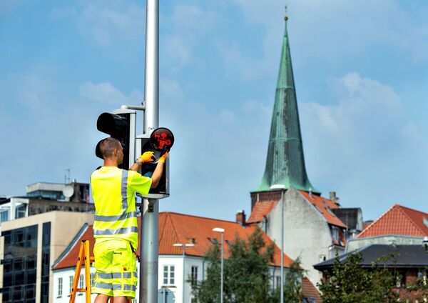 Danish Officials Upgrade Crosswalk Signals to Celebrate City’s Viking History (Photos) Danish Officials Upgrade Crosswalk Signals to Celebrate City’s Viking History (Photos) - Sputnik International