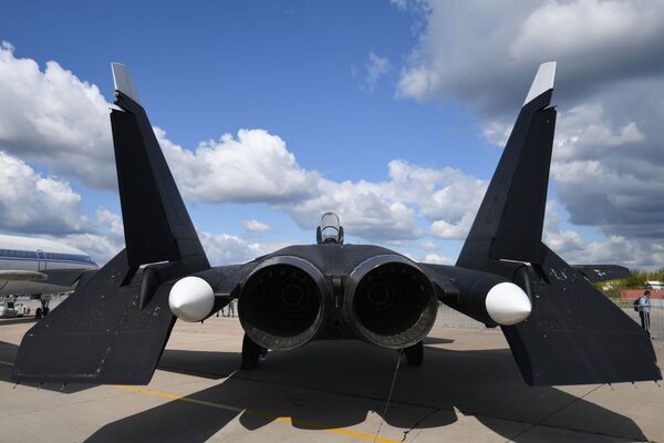 Su-57's 'Experimental Predecessor' With Exotic Wing Shown at MAKS-2019 Air Show Su-57's 'Experimental Predecessor' With Exotic Wing Shown at MAKS-2019 Air Show - Sputnik International
