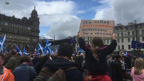Protests in Glasgow - Sputnik International