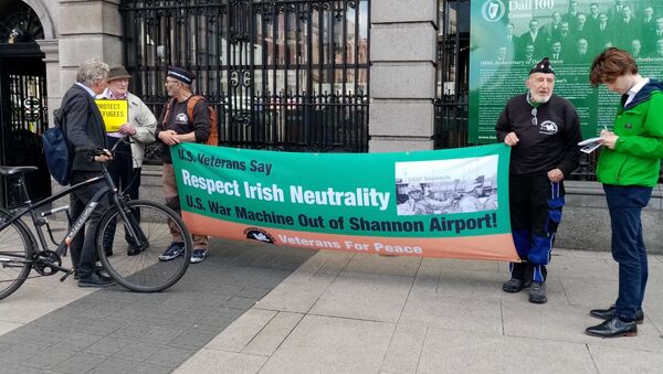 Protest in Dublin, Ireland against US Vice President Pence's visit  - Sputnik International
