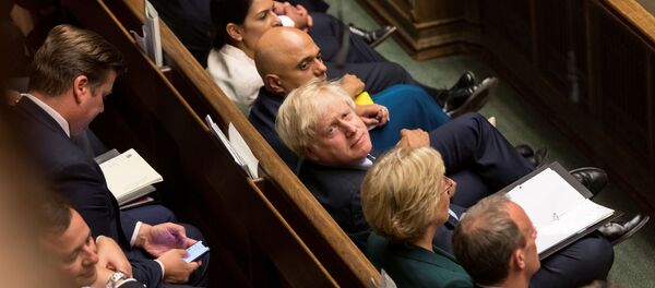 Britain's Prime Minister Boris Johnson looks on at the House of Commons in London, Britain September 3, 2019 - Sputnik International