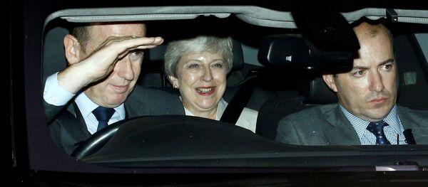 Britain's former Prime Minister Theresa May leaves the Houses of the Parliament in London, Britain, September 3, 2019 - Sputnik International
