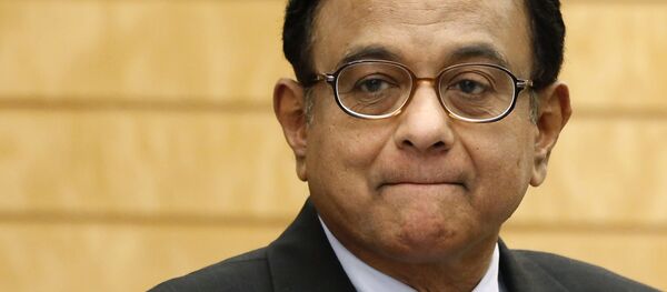 India's Finance Minister Palaniappan Chidambaram waits for arrival of Japan's Prime Minister Shinzo Abe before their meeting at Abe's official residence in Tokyo Monday, April 1, 2013 India's Finance Minister Palaniappan Chidambaram waits for arrival of Japan's Prime Minister Shinzo Abe before their meeting at Abe's official residence in Tokyo Monday, April 1, 2013 - Sputnik International