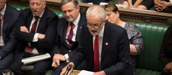 Britain's opposition Labour Party leader Jeremy Corbyn speaks during debate in the House of Commons in London, Britain September 4, 2019 - Sputnik International