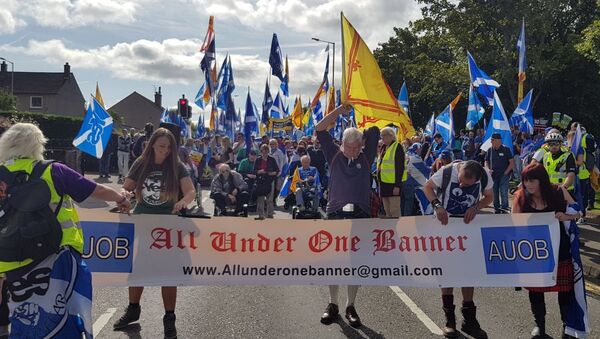 All Under One Banner represent a collection of a Scottish independence groups who have organised marches in Ayr, Aberdeen and Perth - Sputnik International