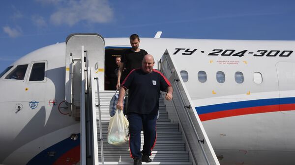 Detainees arrive in Moscow as part of Russia-Ukraine prisoner swap - Sputnik International