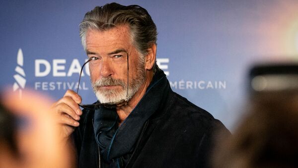 US-Irish actor Pierce Brosnan poses during a photocall as part of the 45th Deauville US Film Festival, on September 7, 2019 in Deauville - Sputnik International