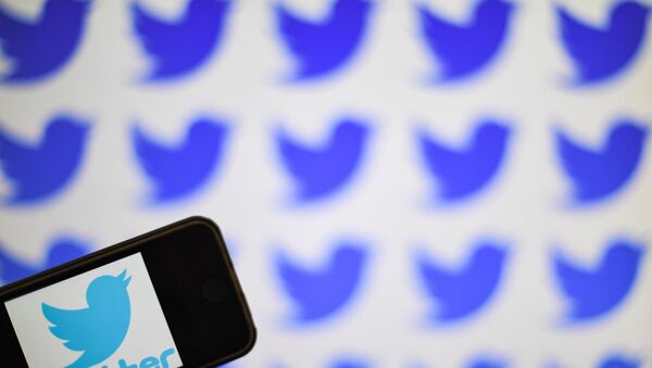 The logo of US social network Twitter is displayed on the screen of a smartphone, on May 2, 2019 in Nantes, western France.  - Sputnik International