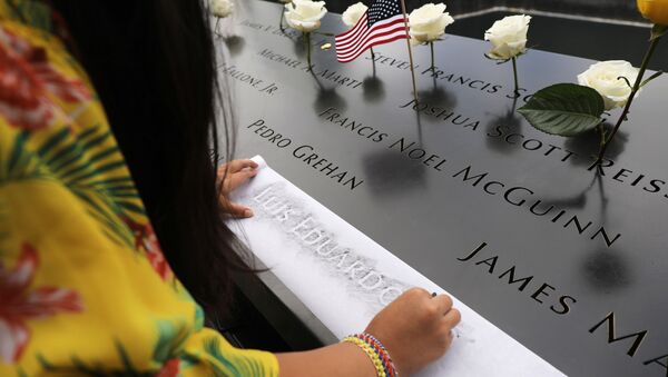 National September 11 Memorial during a morning commemoration ceremony for the victims of the terrorist attacks Eighteen years after the day on September 11, 2019 in New York City.  - Sputnik International