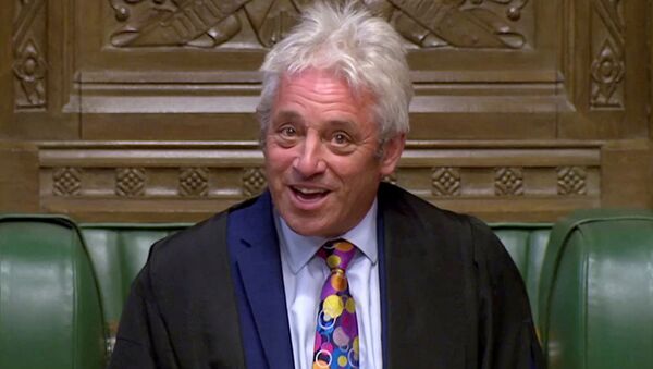 Speaker of the House of Commons John Bercow speaks in Parliament in London, Britain, September 9, 2019, in this still image taken from Parliament TV footage - Sputnik International