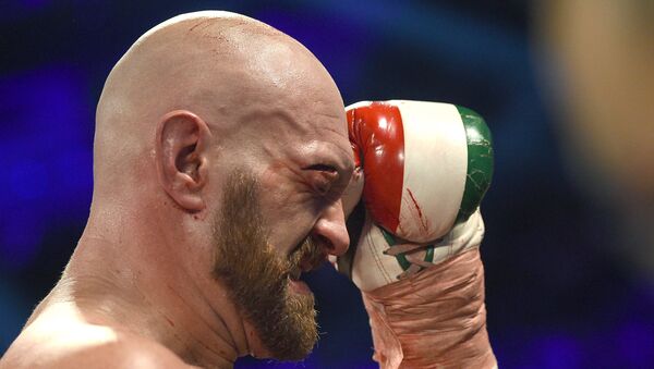 Tyson Fury during his heavyweight bout against Otto Wallin at T-Mobile Arena on September 14, 2019 in Las Vegas, Nevada. - Sputnik International