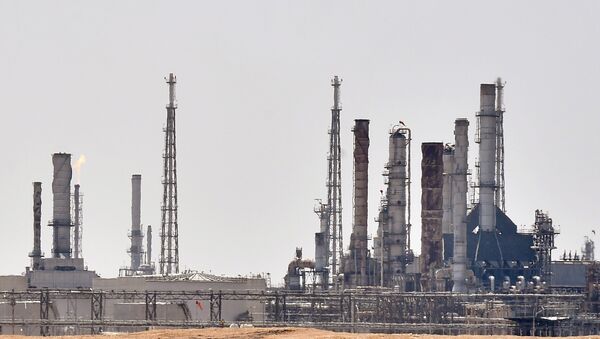 A picture taken on 15 September 2019 shows an Aramco oil facility near the al-Khurj area, just south of the Saudi capital Riyadh.  - Sputnik International