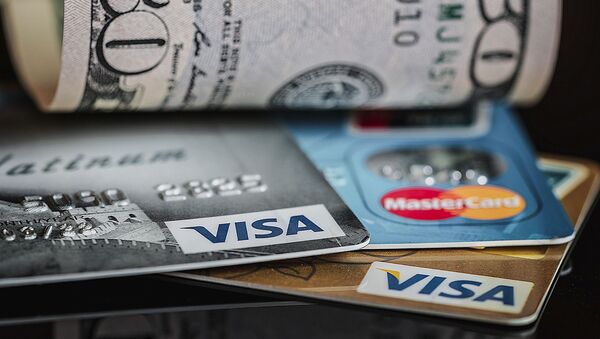 Credit cards, $50 bill USD - Sputnik International