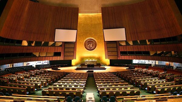 United Nations General Assembly hall in New York City - Sputnik International